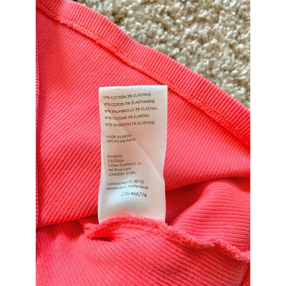 Anthropologie Coral Ribbed Square Neck Tank Top XS - Picture 8 of 9